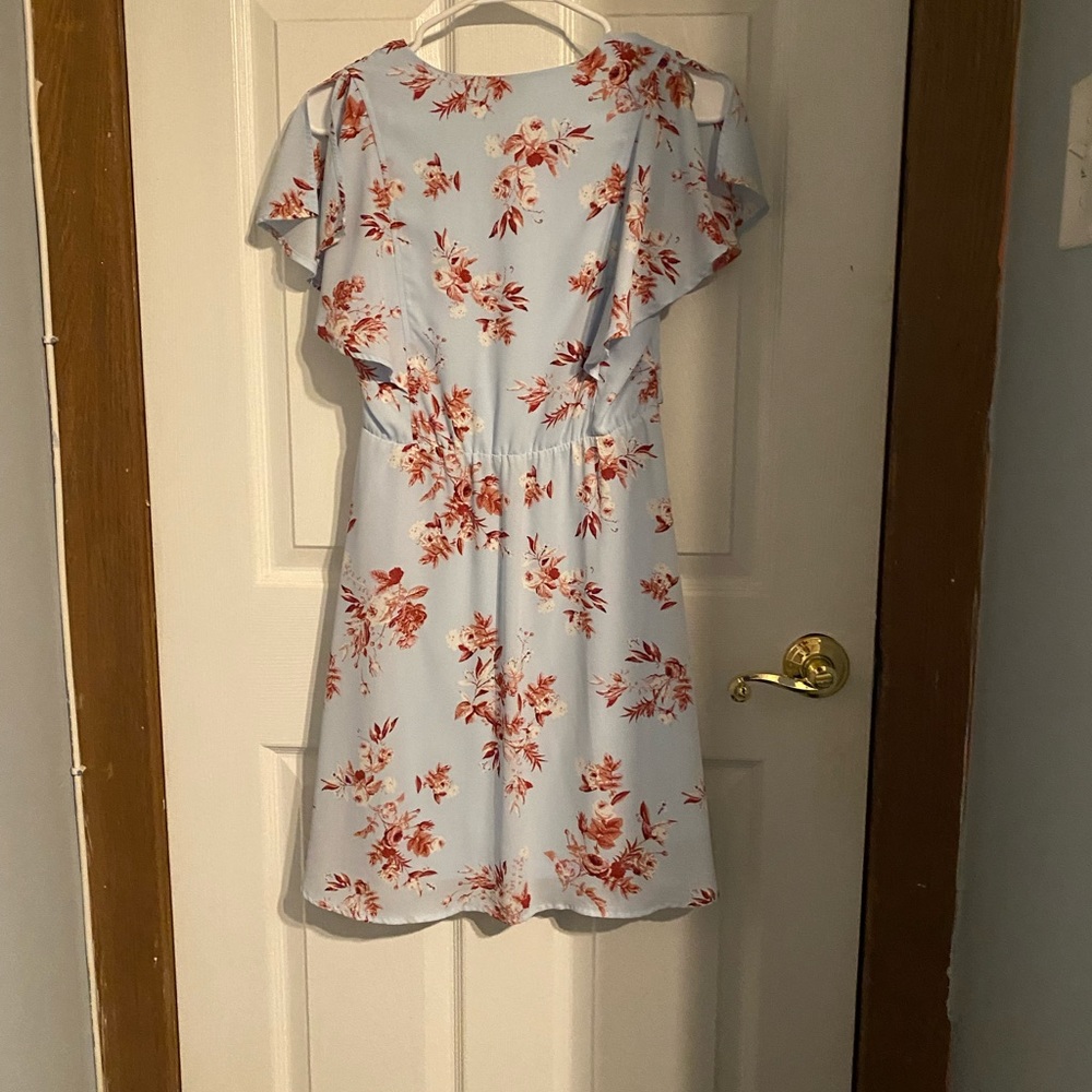 Light Blue Floral Dress